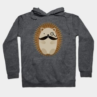 Mustache and Monocle Hedgehog Hoodie